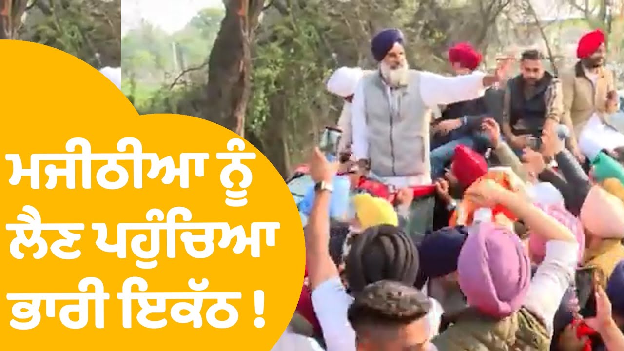 Bikram Majithia | ਮਜੀਠੀਆ ਨੂੰ ਲੈਣ ਪਹੁੰਚਿਆ ਐਨਾ ਭਾਰੀ ਇਕੱਠ ! | Punjab Tak
