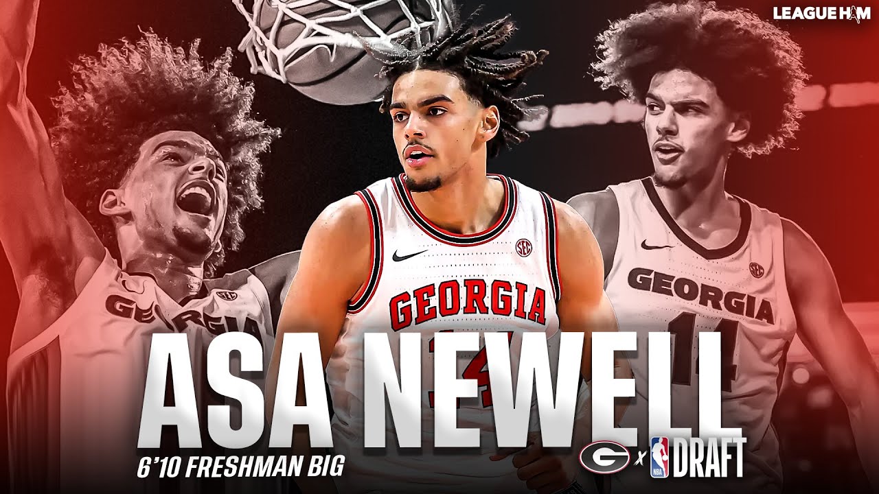 Asa Newell Georgia Highlights | Atlanta Hawks No. 23 pick | 2025 NBA Draft