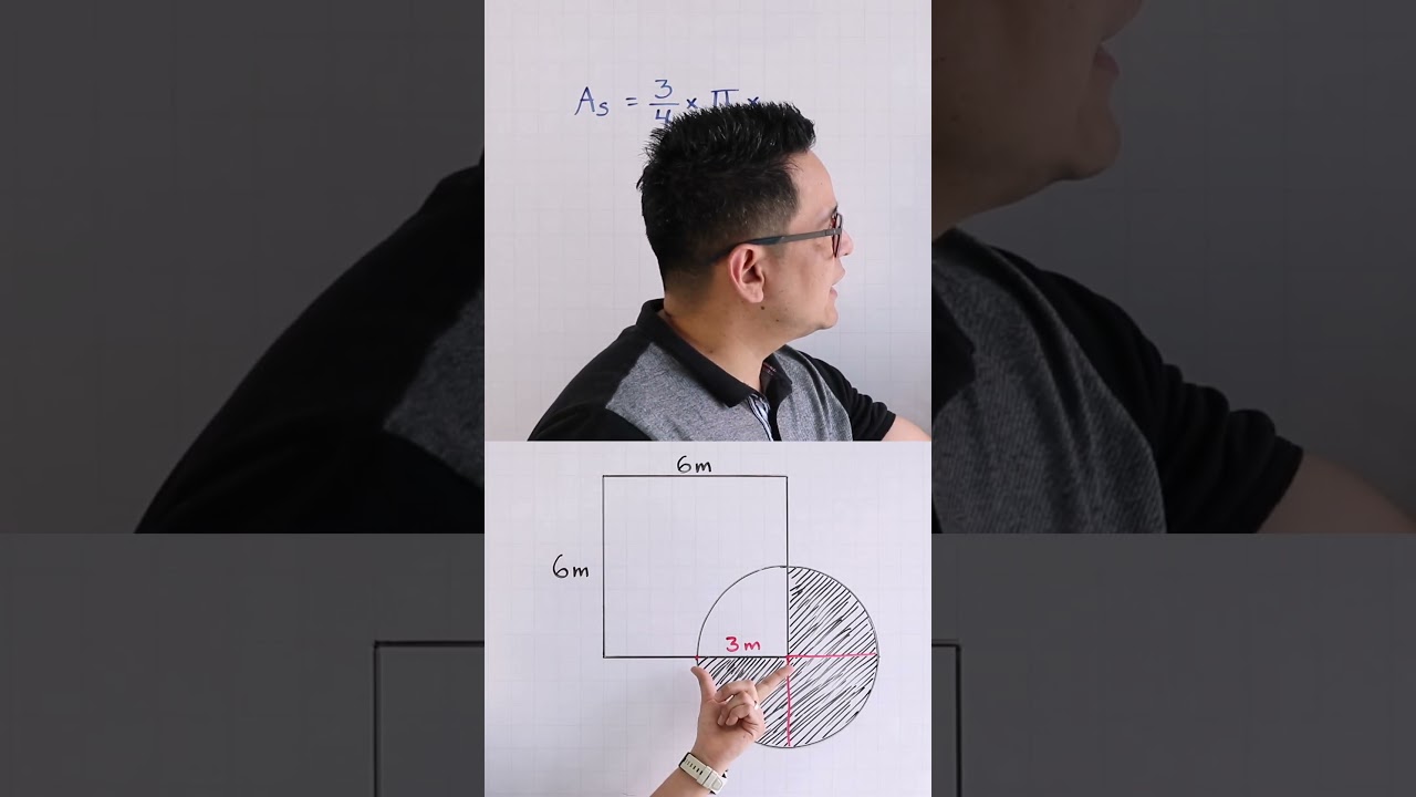 &iquest;C&oacute;mo calcular&iacute;as el &aacute;rea de esta regi&oacute;n sombreada? #matematicas
