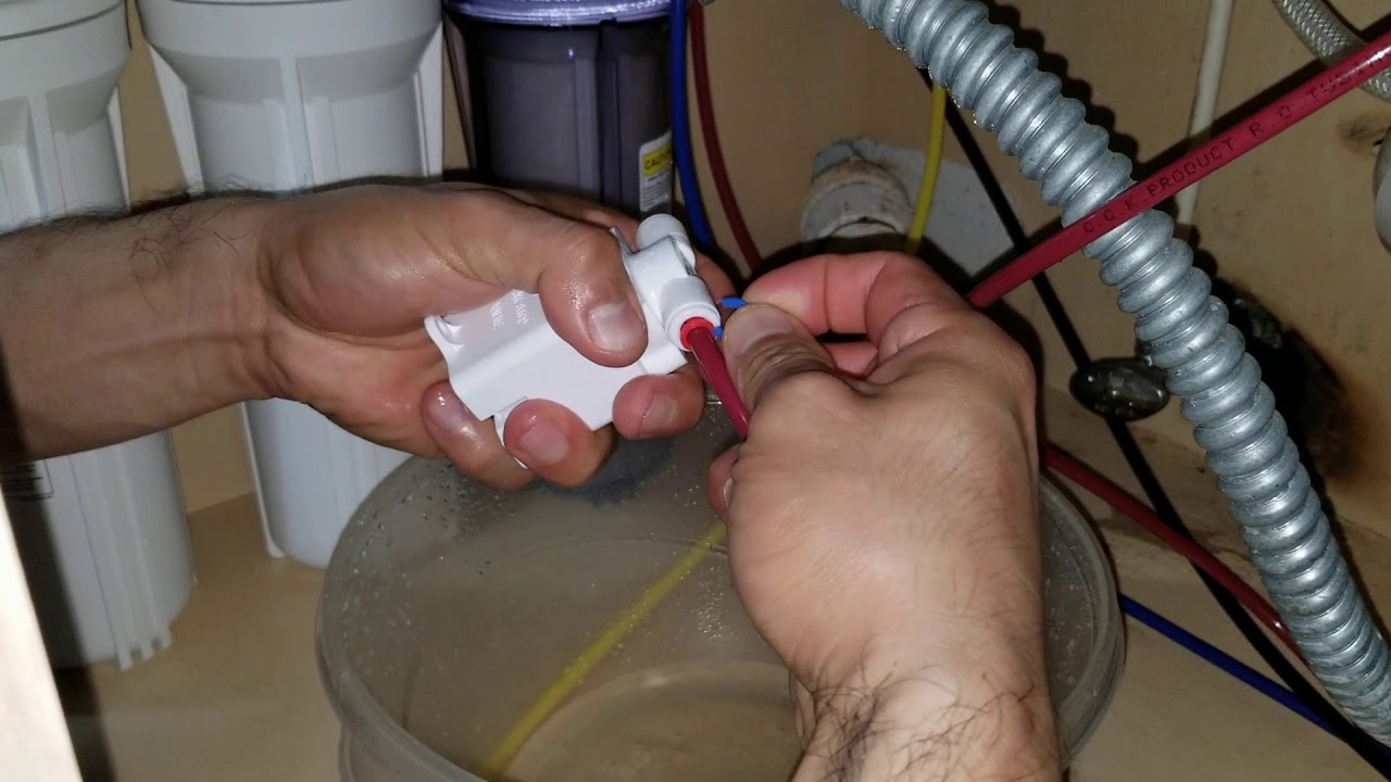 How to install the Ispring leak stop valve  lsv-14ez-wb