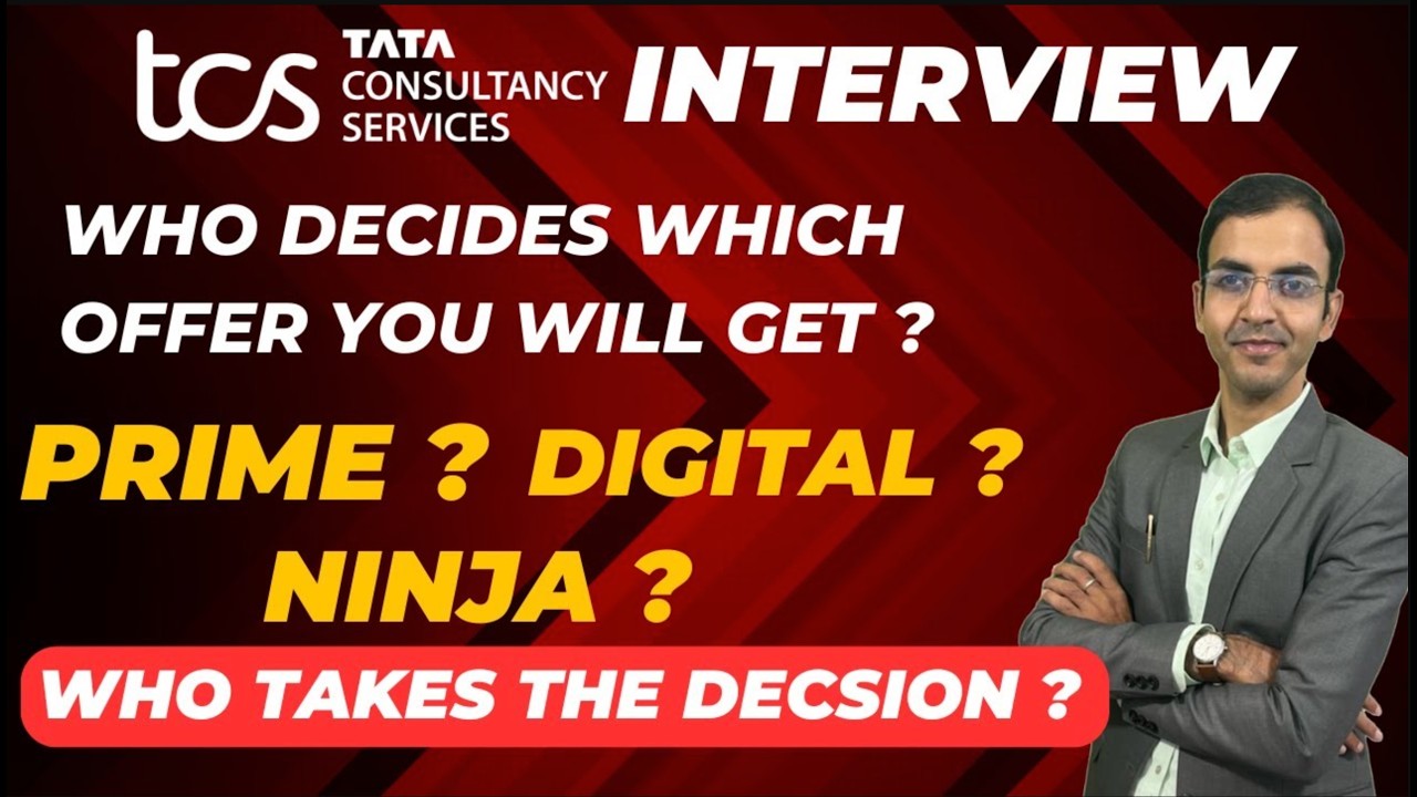 TCS Offer Decision  Prime, Digital or Ninja &ndash; Who Decides  Explained by Ex TCS HR Saksham Sharma