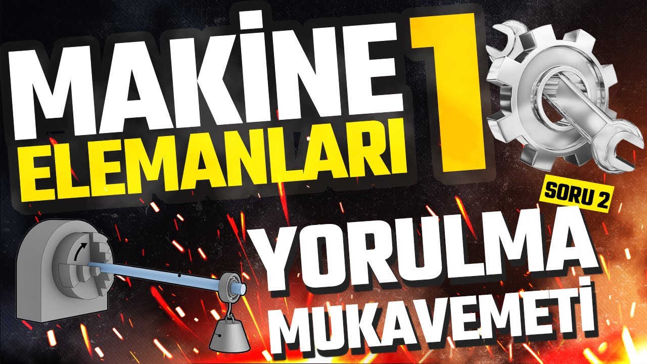 MAKİNE ELEMANLARI 1: Yorulma Dayanımı İçin Tasarım (Design for Fatigue Strength) Soru 2 - MAKEL 1