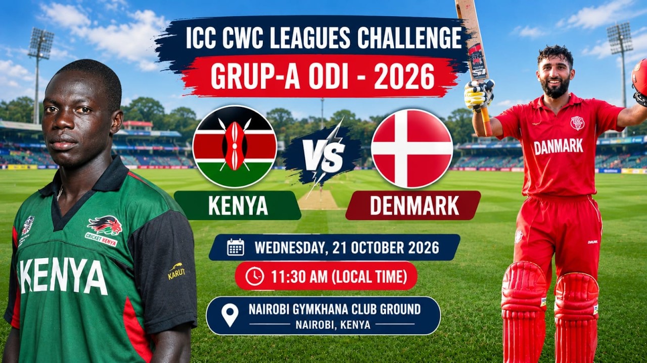 KENYA vs DENMARK LIVE | ICC CWC CHALLENGE LEAGUE A 2026 | ODI LIVE SCORE & AUDIO COMMENTARY