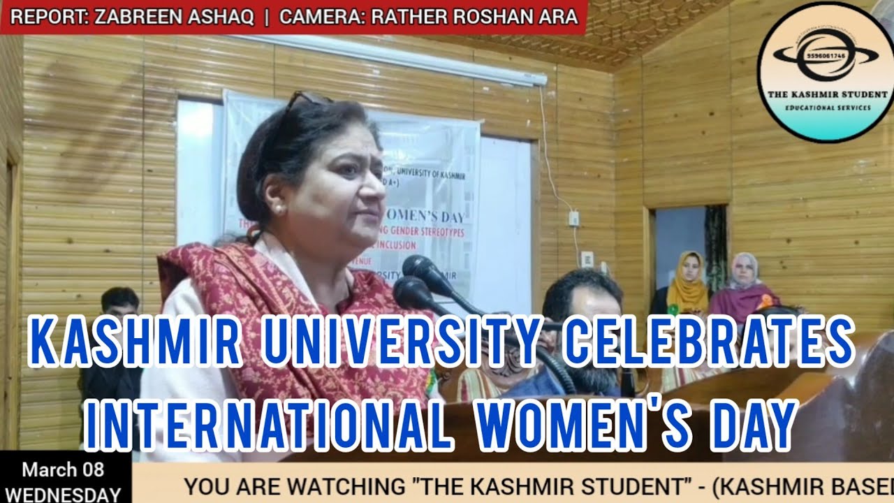 Kashmir University's Education Department celebrates International Women's Day