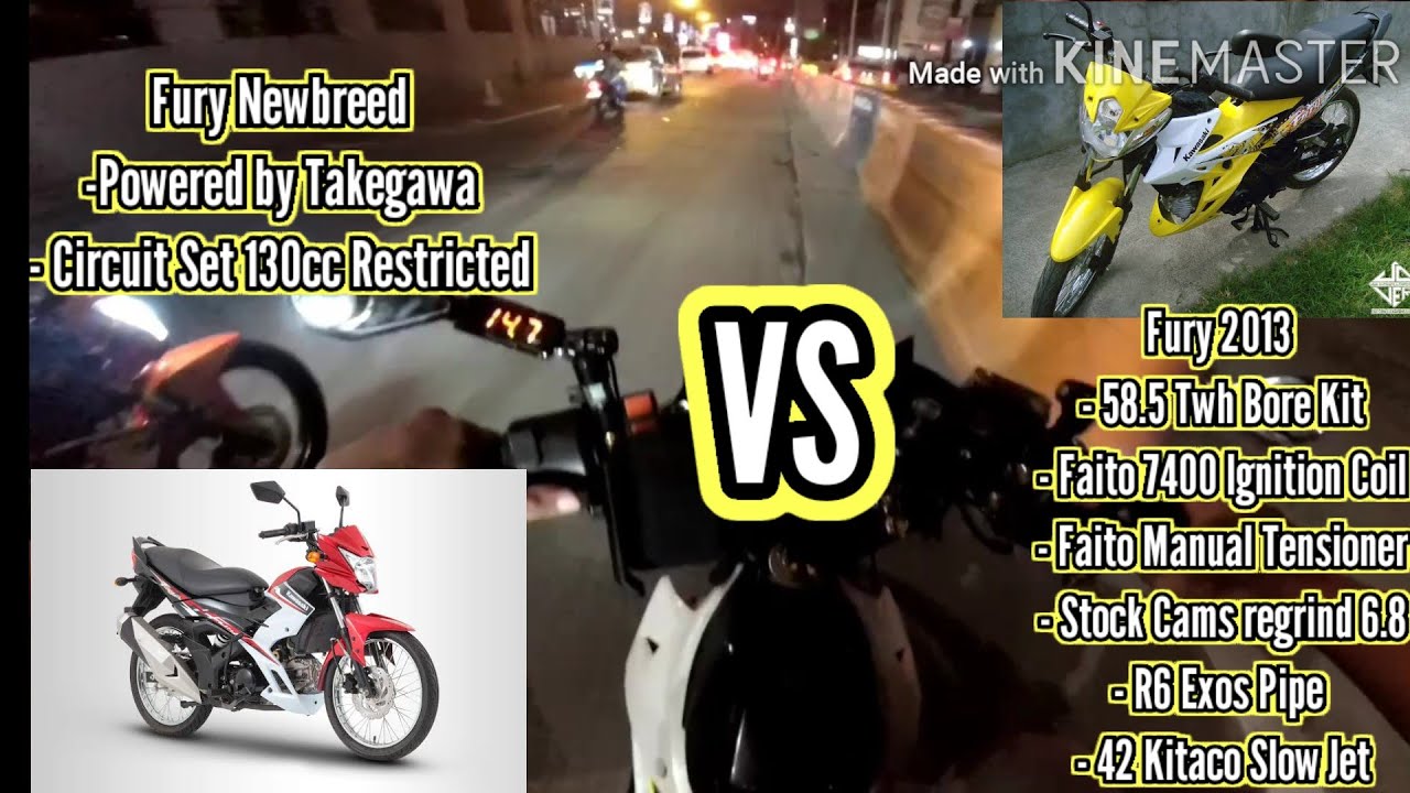 Kawasaki Fury 125 Newbreed vs Kawasaki Fury 125 Classic | Takegawa special parts of Fury 125 130cc