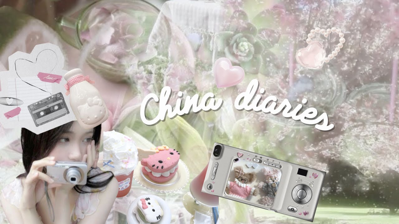 china diaries 🍓 daily life in china, hotpot, bike ride, DIY doll shop, hello kitty cafe ˚ ༘♡ ⋆｡