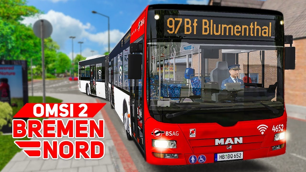 OMSI 2: BREMEN NORD #1: Mit dem MAN Lion's City A23 GL unterwegs auf der 97! | BUS-SIMULATOR