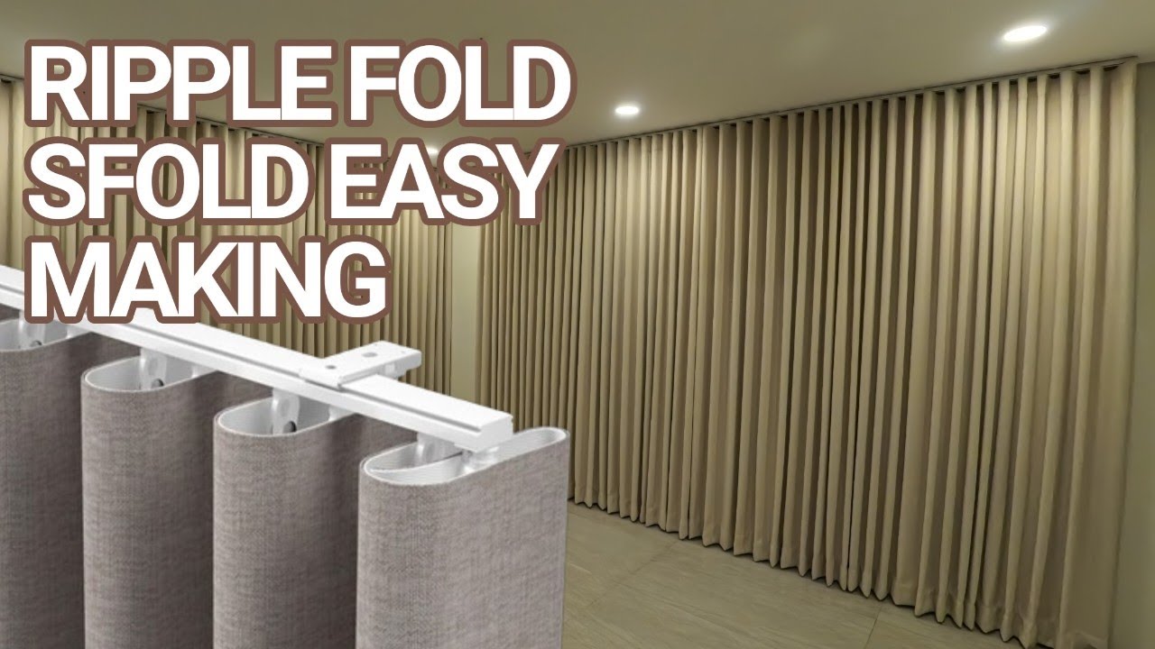 NO MORE BORING WINDOWS! MAKE ELEGANT S-FOLD CURTAIN'S YOURSELF 