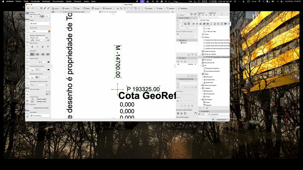 Georeferenciação Archicad PT v2026