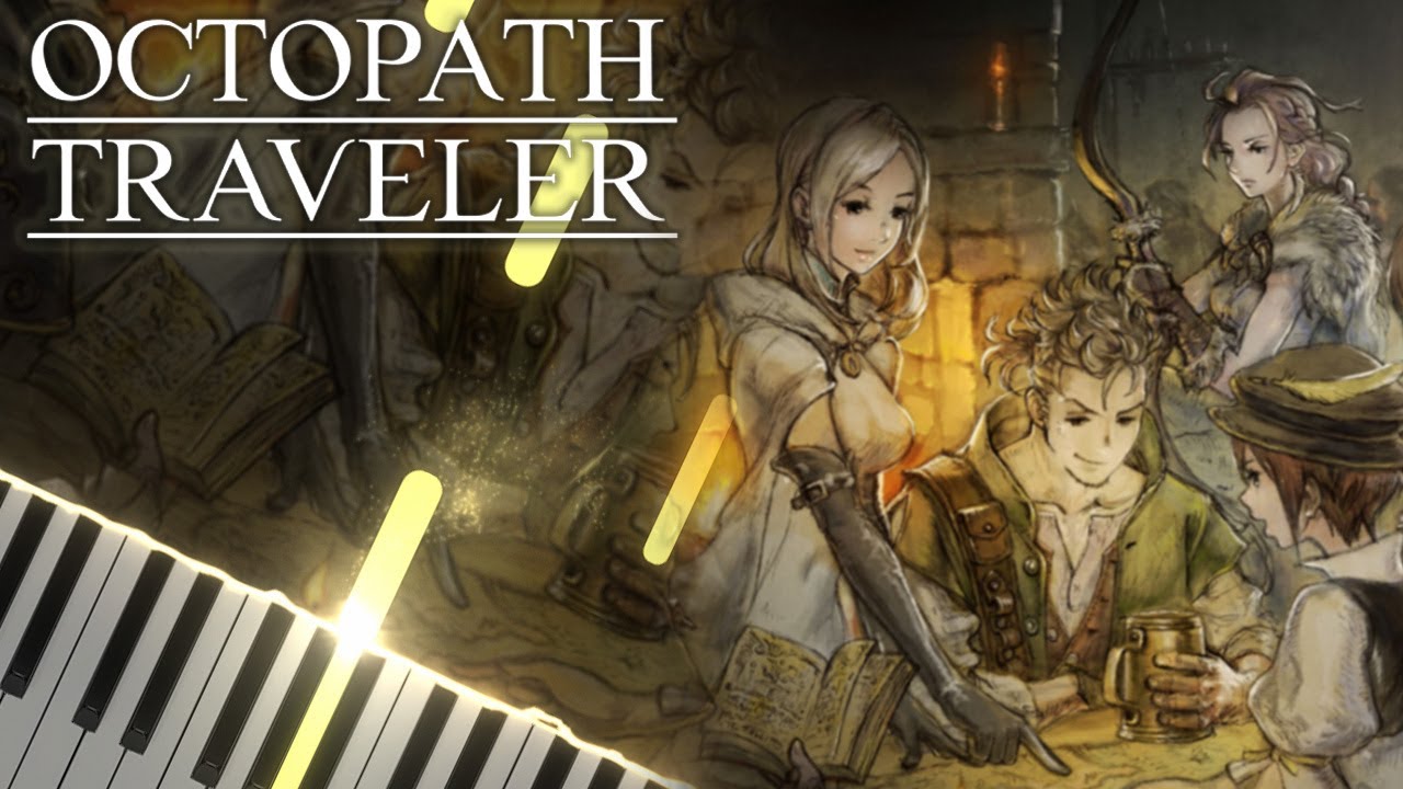 Bolderfall Atop the Precipice (Octopath Traveler) - Synthesia / Piano Tutorial