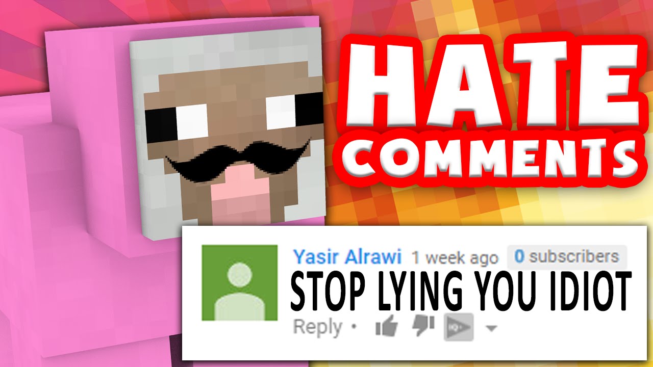 PINK SHEEP REACTS TO HATE COMMENTS #2!! | Minecraft