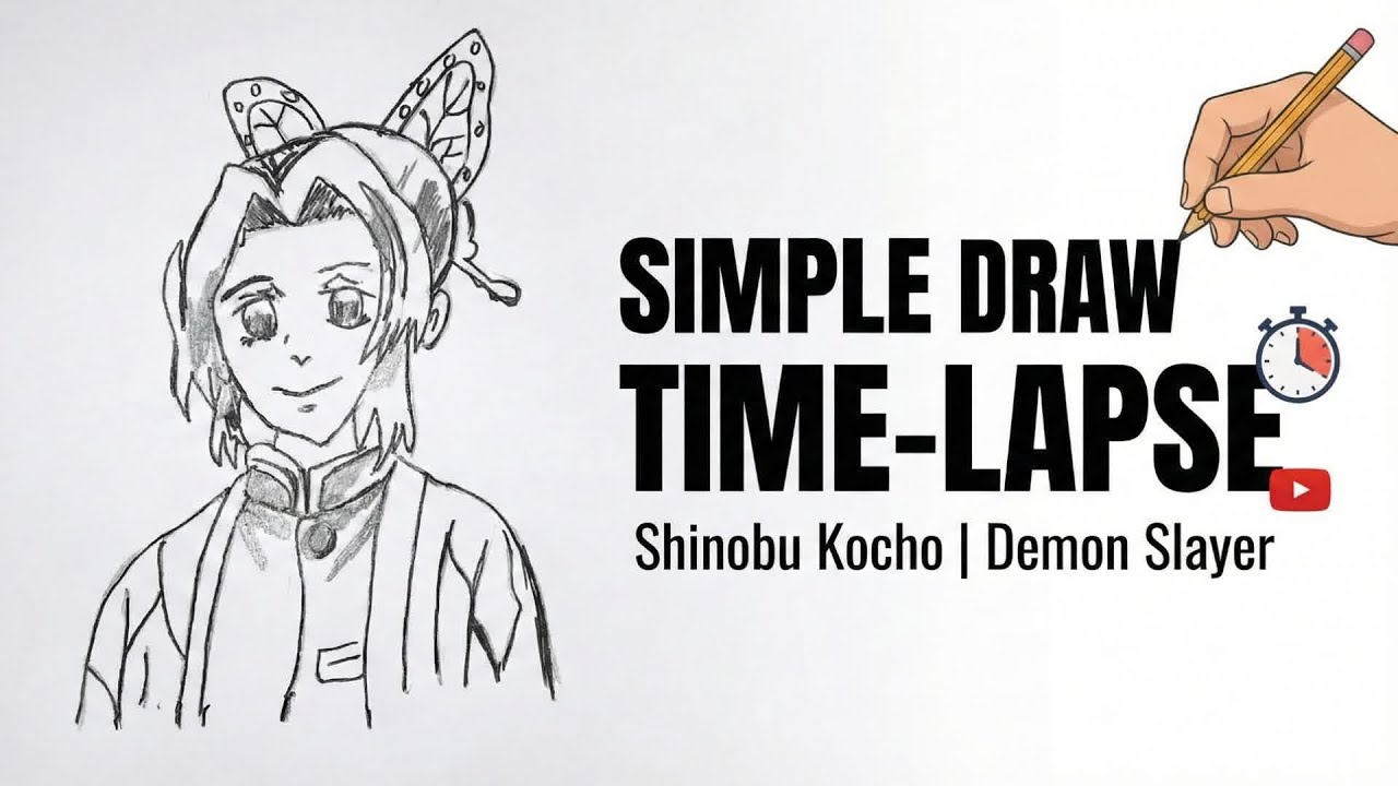 Shinobu Kocho Timelapse ✨ | Demon Slayer Fanart Speed Drawing #anime #demonslayer