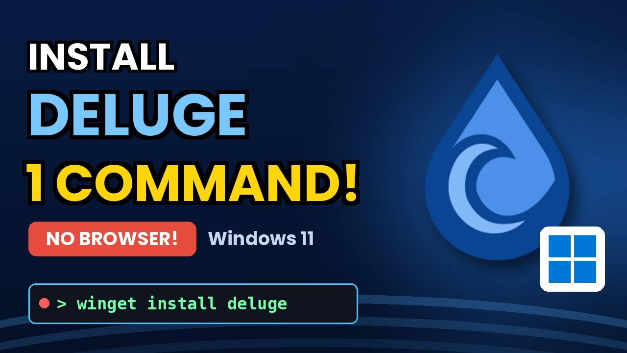 Как установить Deluge на Windows 11 / 10?