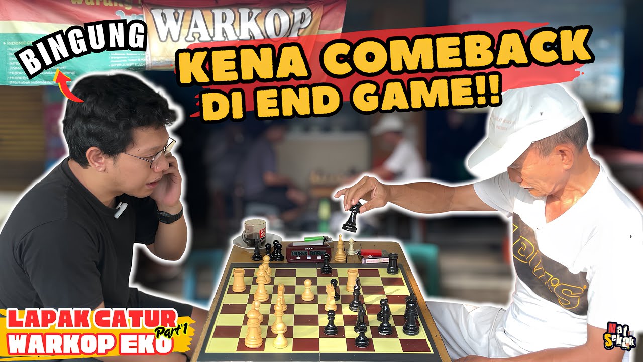 COMEBACK IS REAL !! MENANG PERWIRA MALAH KALAH !! PENANTANG PERTAMA LAPAK CATUR WARKOP EKO CIKOKOL !
