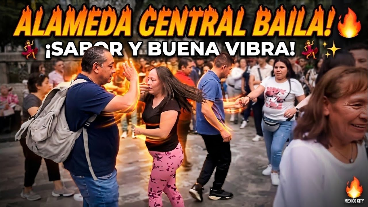 🔥 💃 Dancing and Enjoying the Vibes at Alameda Central, Mexico City 🔥