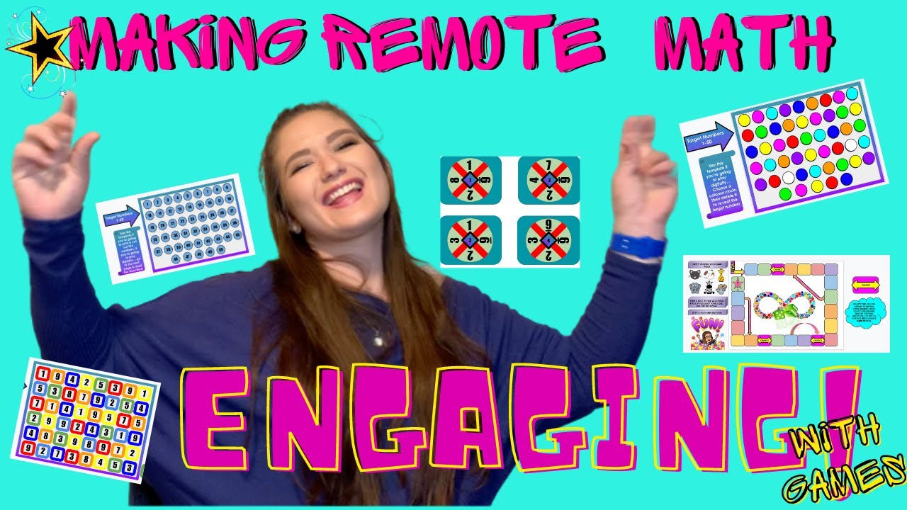 Math Games Made Digital for Remote Learning (Part 1) - With Free Templates