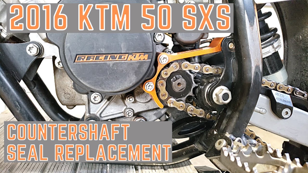 How to replace a countershaft seal on KTM 50 SX