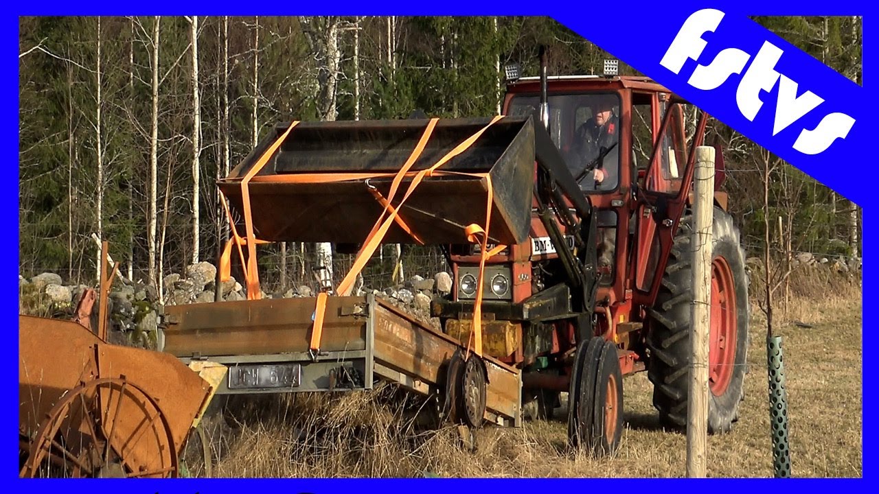 Bärgning av utbränt släp – inte utan problem