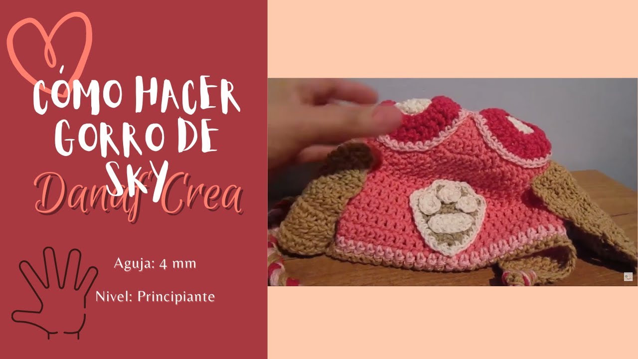 Gorro de Sky de La Patrulla Canina Versión Zurd@s | DanafCrea