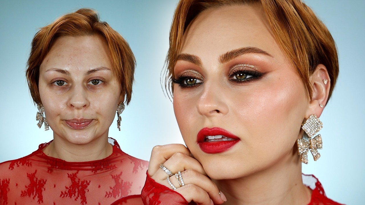 Holiday Glam using ALL Drugstore Makeup