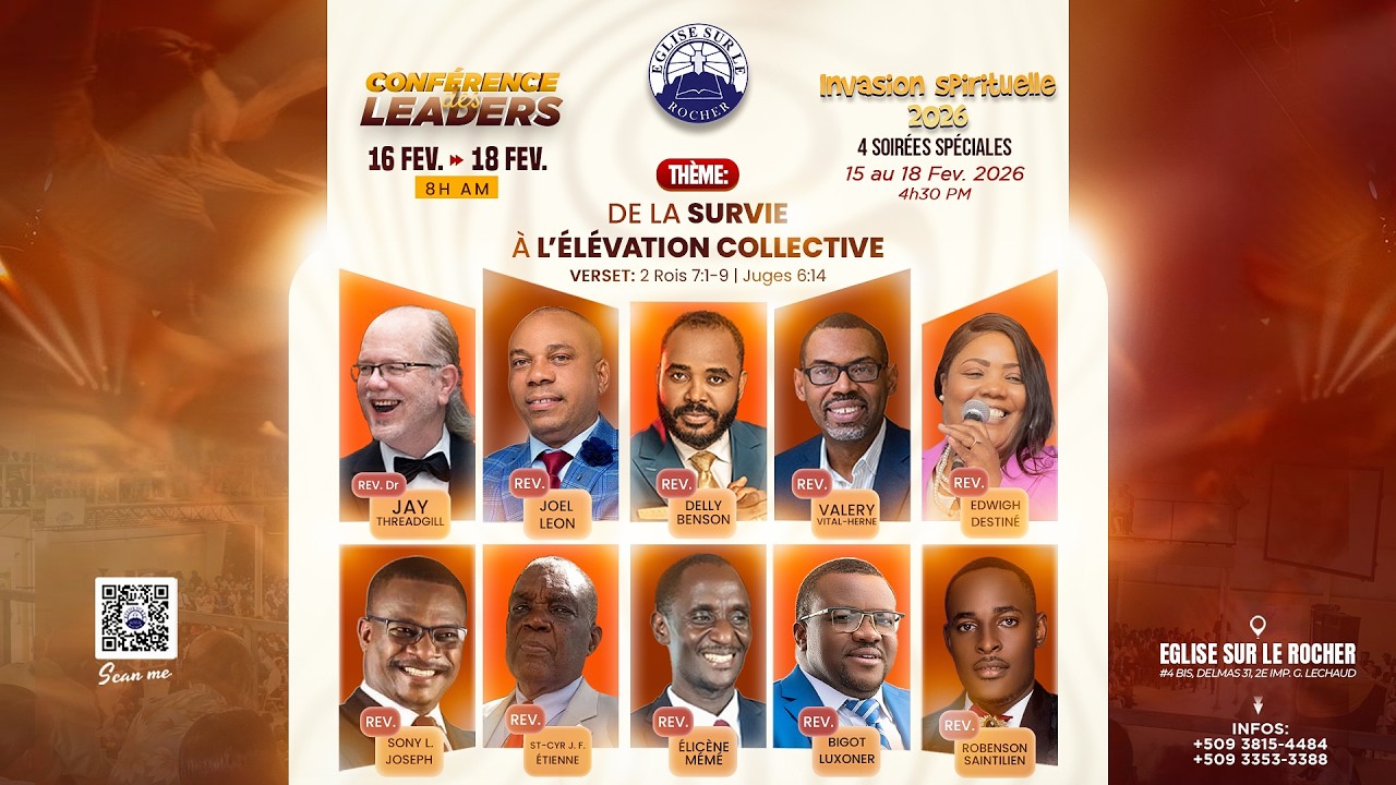 INVASION SPIRITUELLE 2026 | SOIREES SPECIALES | THEME: DE LA SURVIE A L'ELEVATION COLLECTIVE