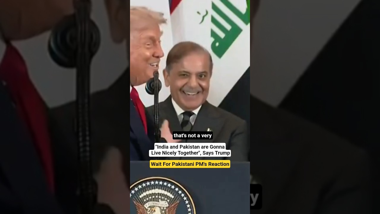Pakistani PM Shehbaz Sharif&rsquo;s Reactions as Trump Says &ldquo;India & Pakistan Are Going to Live Nicely&rdquo;