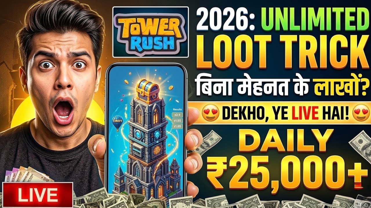 Tower Rush Game Kaise Khele Tower Rush Game Real Or Fake?😱 | Tower Rush Game Withdrawal Proof