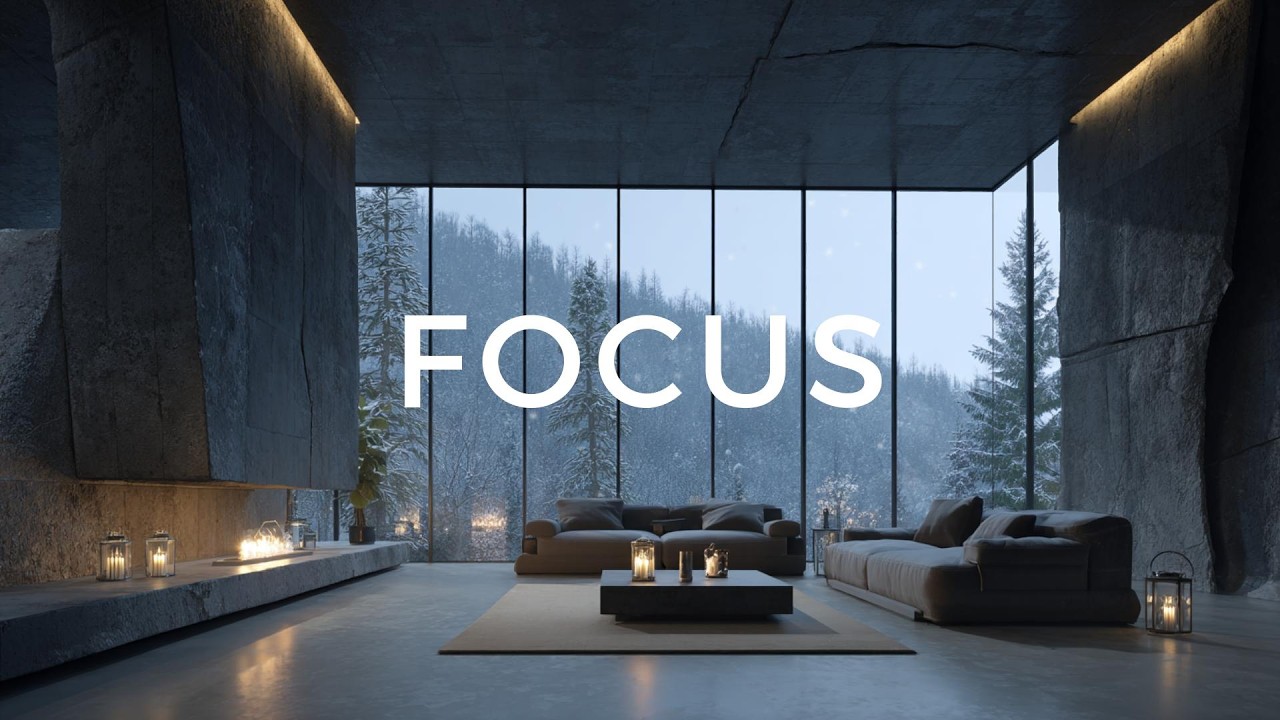 Luxury Winter Living ❄️ Deep Focus Music for Productivity & Creative Work