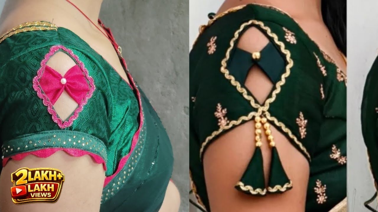 इस शादी session मे यह बाजू का डिजाइन बहुत ही ट्रेंडिग मे है। #blousedesign sleeves design #fashion |