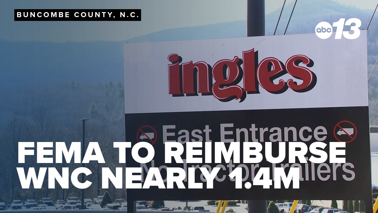 FEMA to reimburse western N.C. nearly $1.4M for Helene response costs