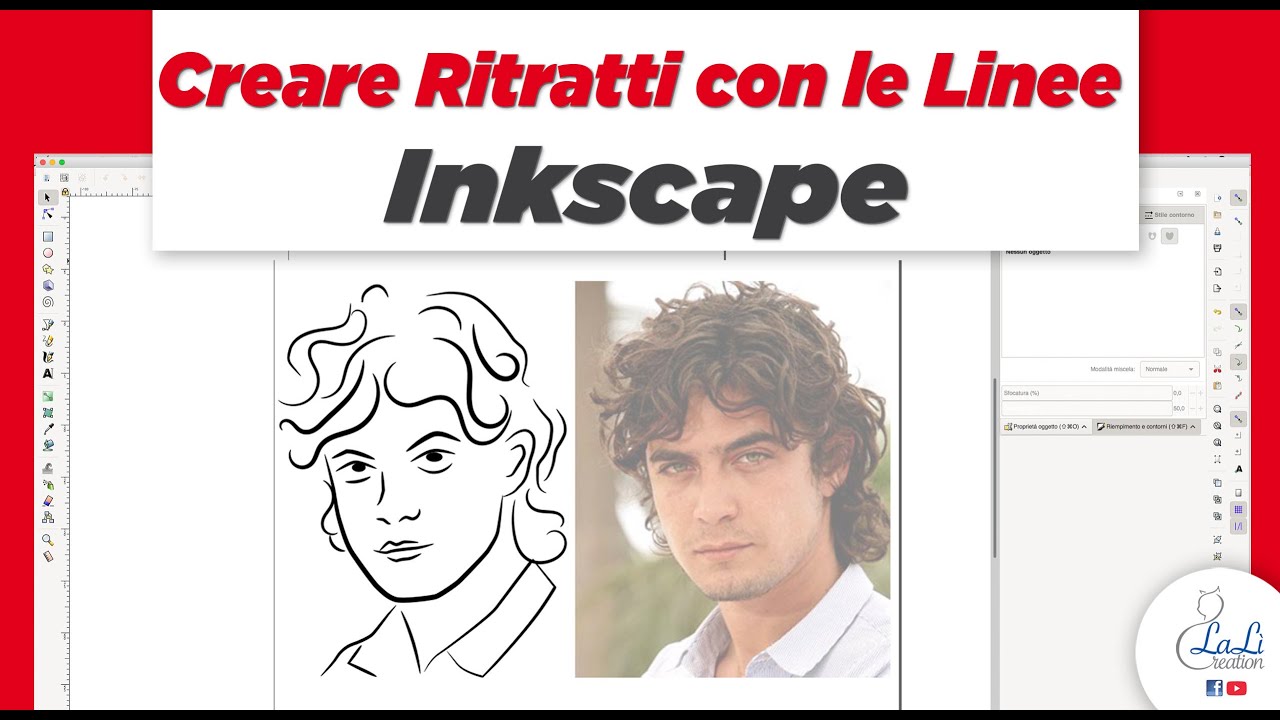 Creare ritratti con le linee di Inkscape
