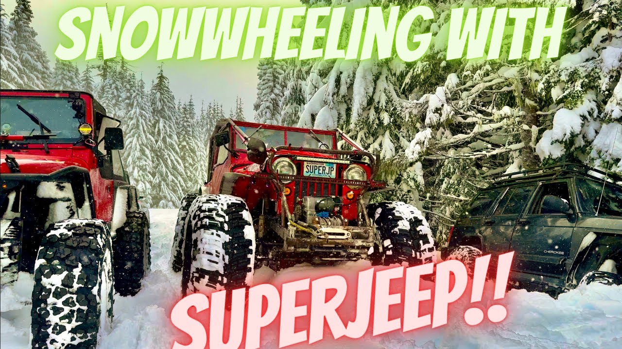 snow wheeling with Carl Jantz and Superjeep! #superjeep #snowwheeling #pnw