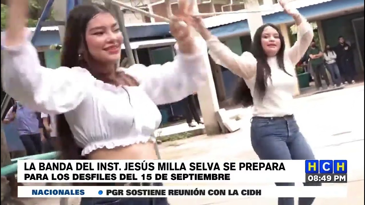 ¡Listos! Alumnos del instituto Jesús Milla Selva para Desfiles Patrios