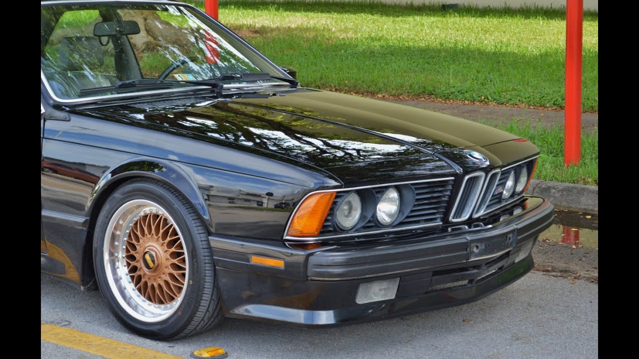 1988 BMW M6 E24 Black Walk Around Drive By FOR SALE CALL 305 988 3092