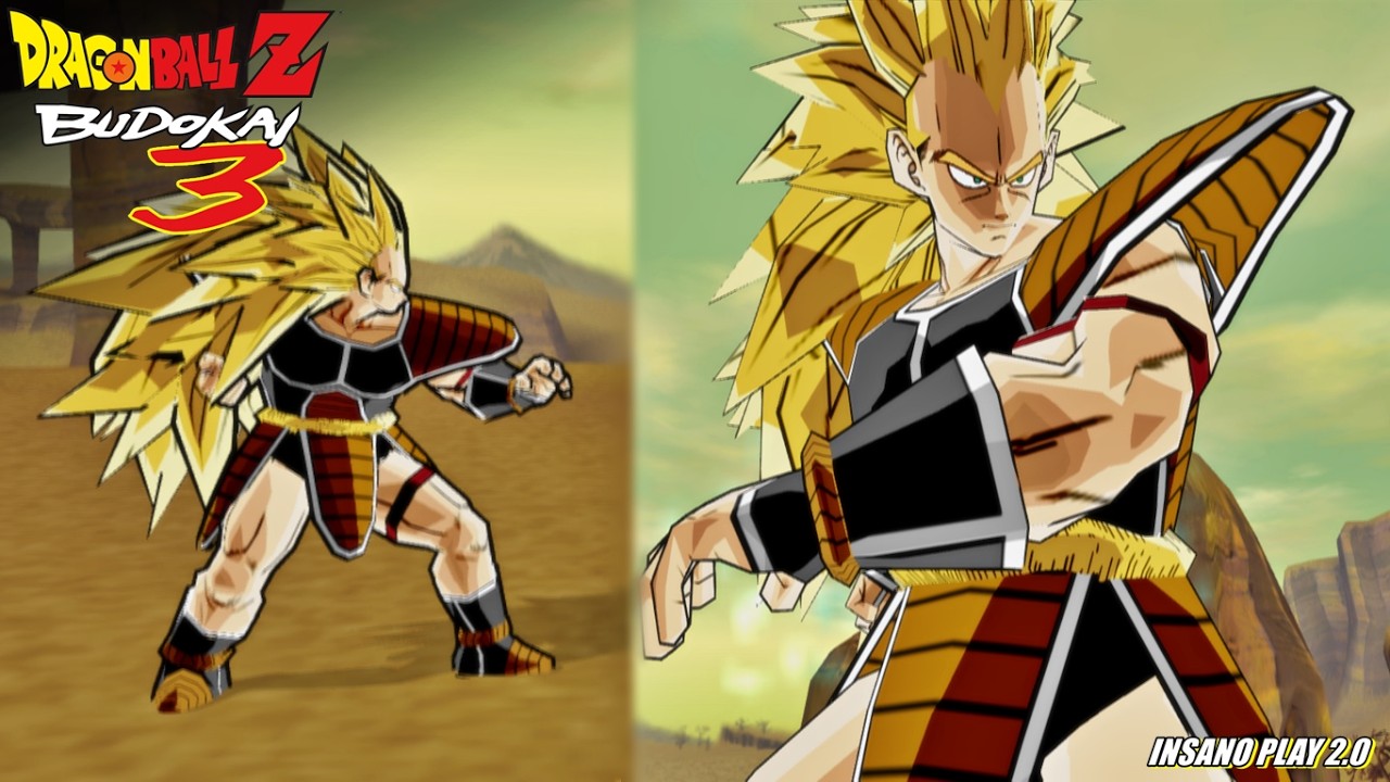 Dragon Ball Z  Budokai 3 Raditz Super Sayajin Mod Vs Turles Mod