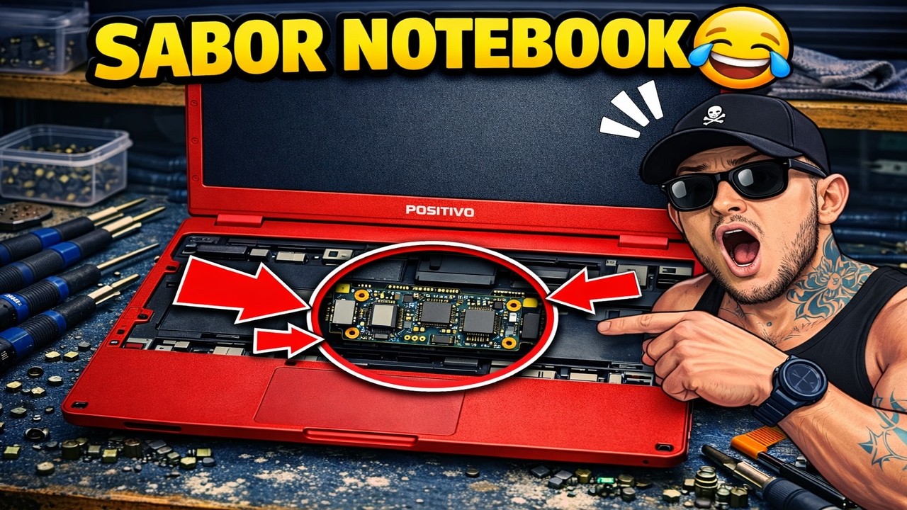 ABRI UM POSITIVO MOTION… SABOR NOTEBOOK 😅