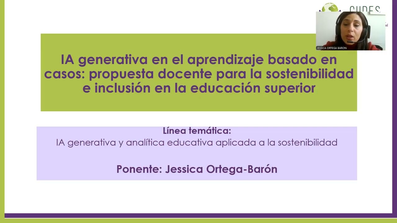 CIIDES2026 IA generativa en el aprendizaje basado en casos: propuesta docente para la sostenibilidad