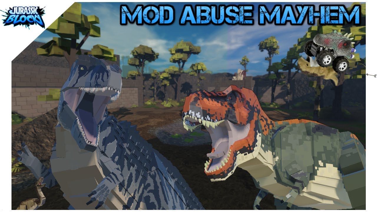 Fighting an EXPLOITER and MOD SHENANIGANS | Jurassic Blocky