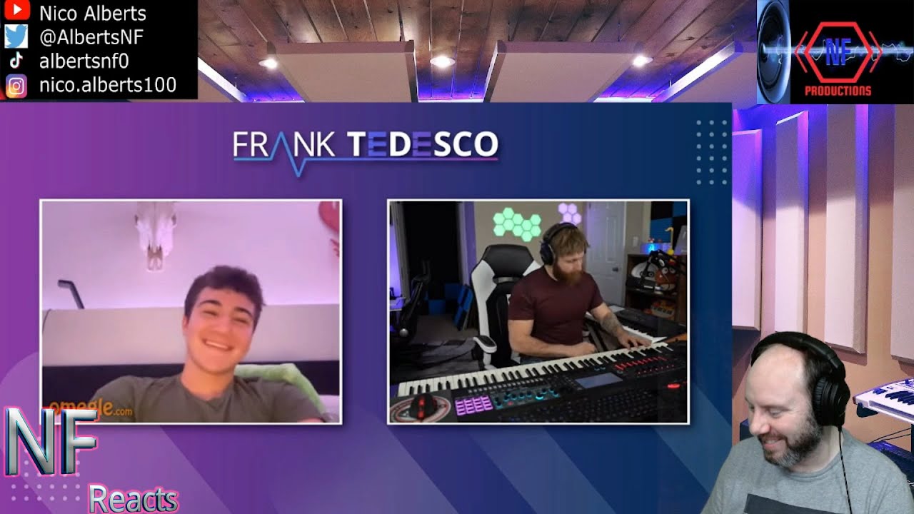 Frank Tedesco Reaction video - A pianist learns songs by ear on Omegle
