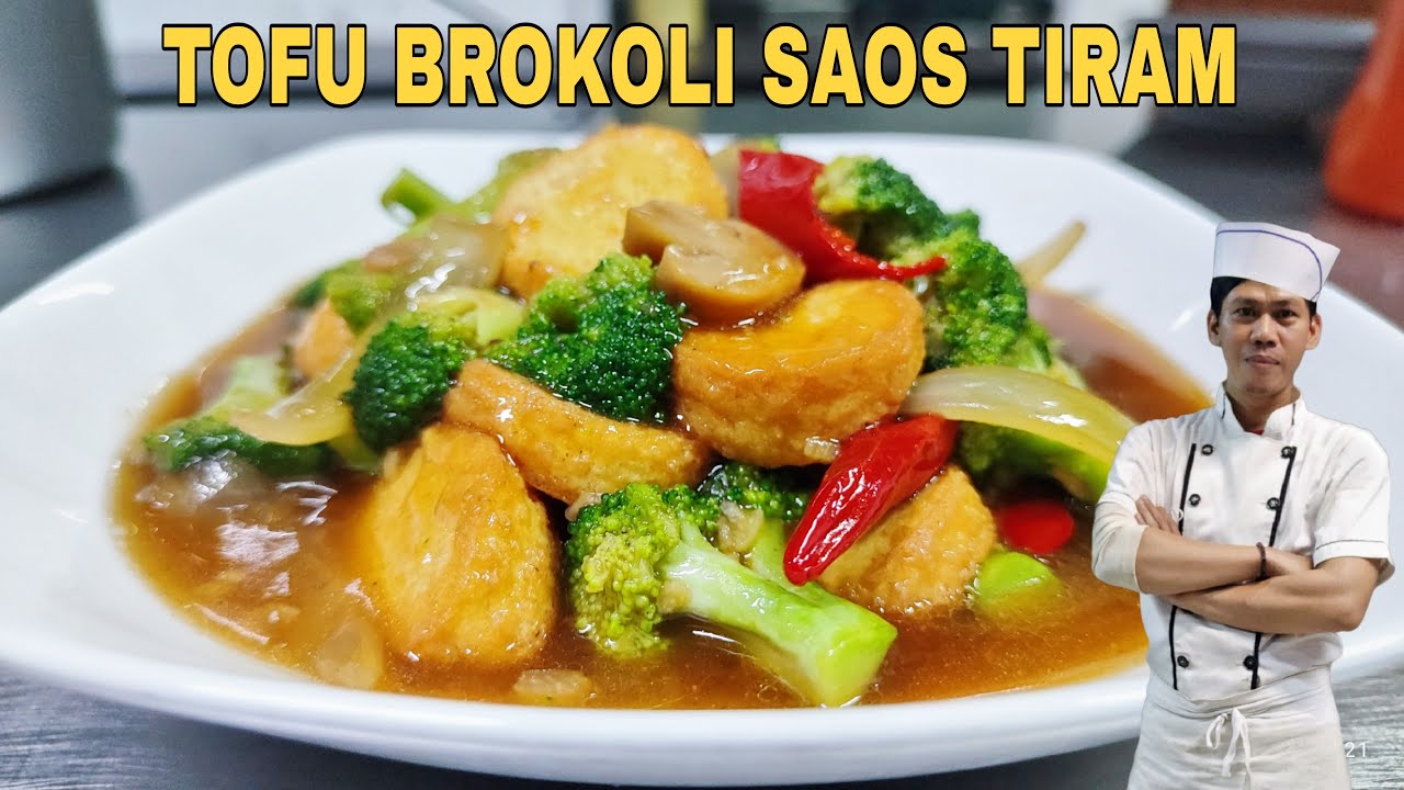 Tofu brokoli saos tiram, style restaurant | ala Nanang kitchen