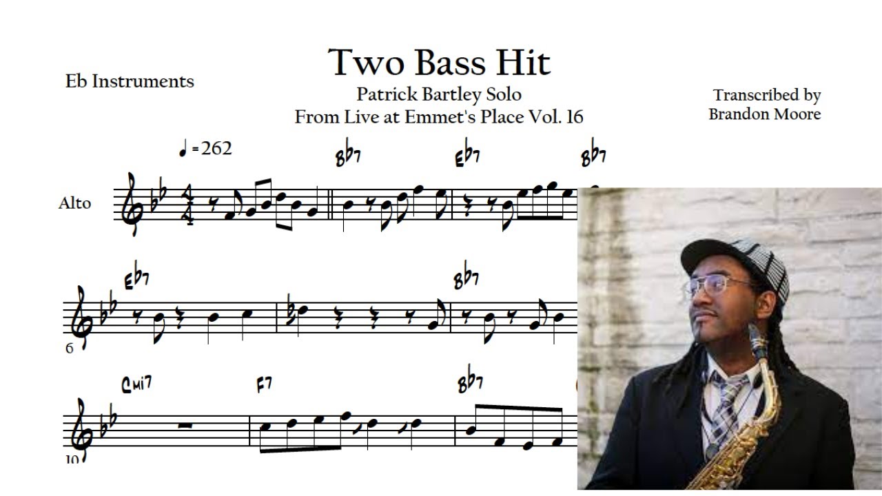 Patrick Bartley Solo Transcription from Live From Emmet's Place Vol. 16 | Two Bass Hit