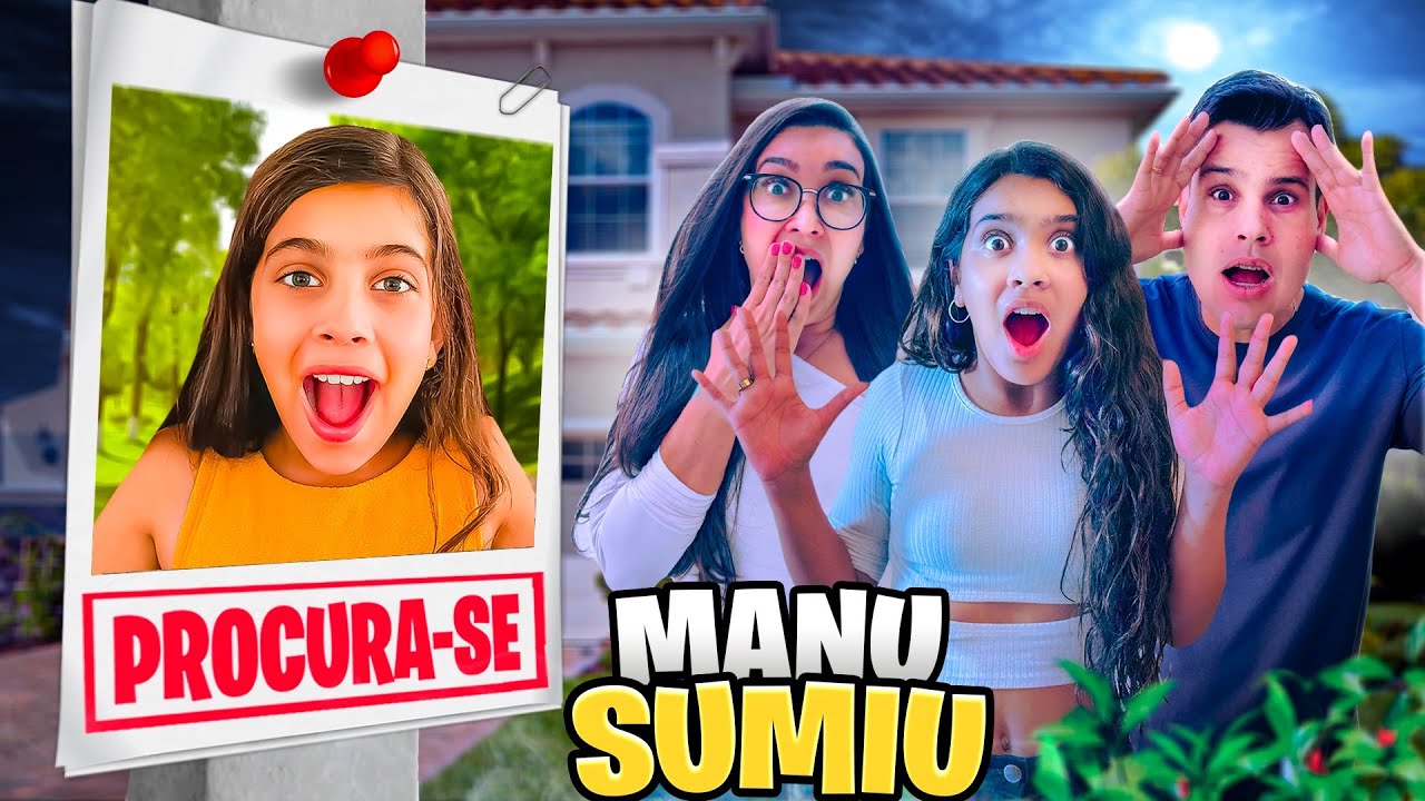 MANU SUMIU NO MEIO DA MULTIDÃO NA RUA *Olha onde ela foi parar 😰