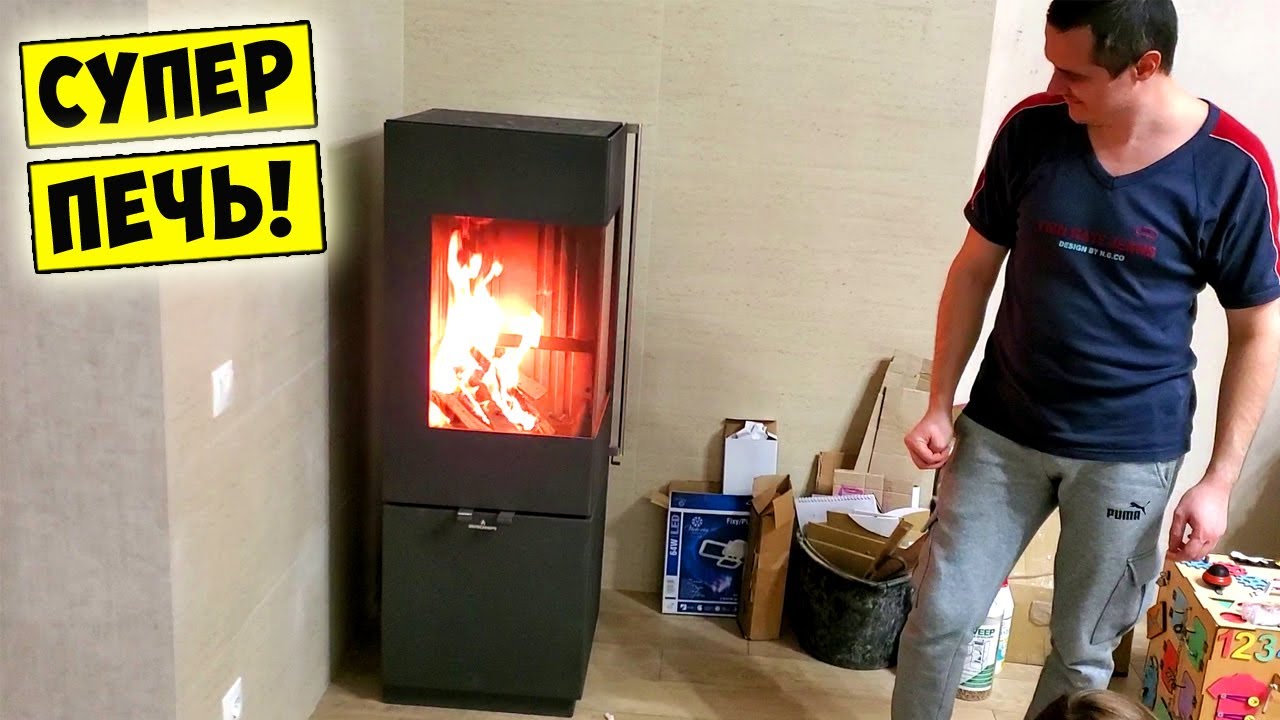 Печь BRONPI BOMBAY 🔥 Отопление в доме. В помощь газовому котлу