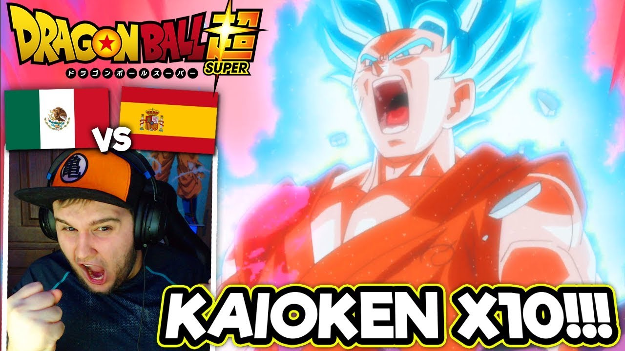 Goku SSJ Blue Kaioken X10 - ESPAÑOL REACCIONA A DRAGON BALL SUPER LATINO