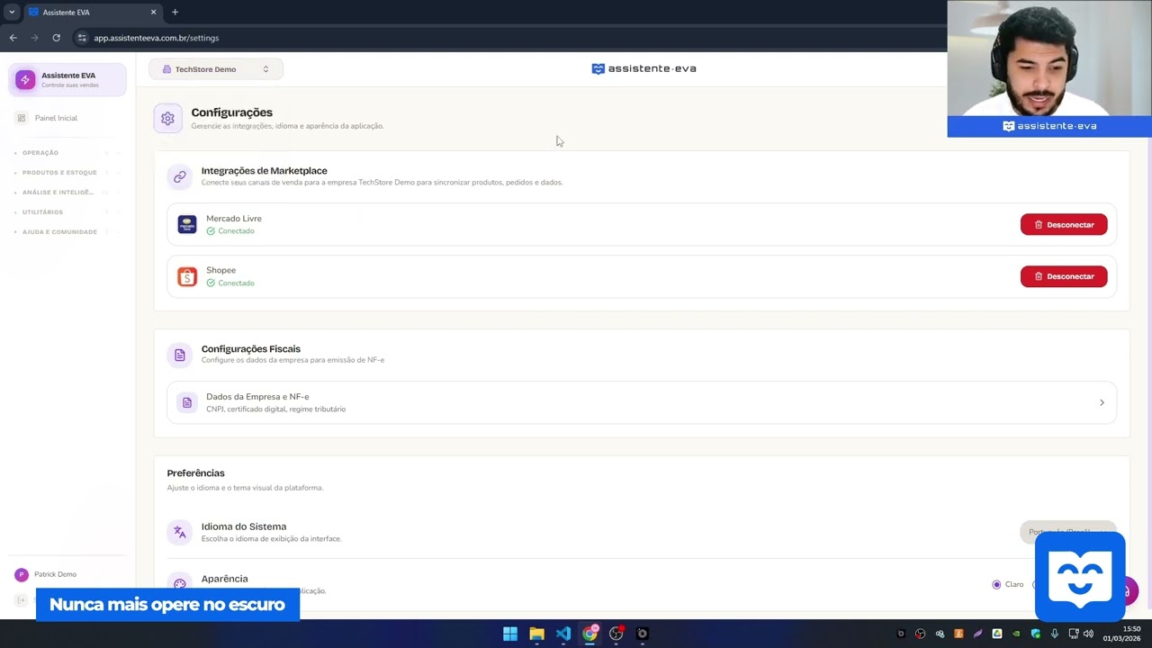 Como Configurar seu Perfil e Preferências no Assistente EVA | Tutorial #2