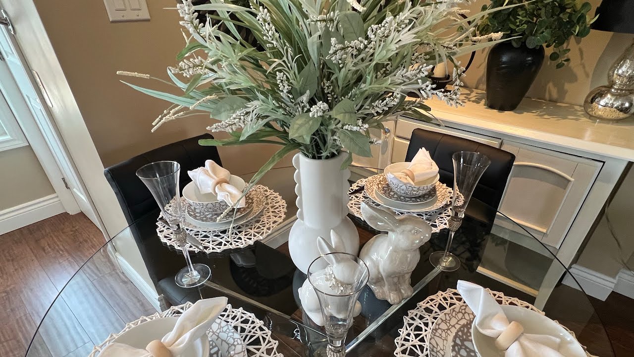 NEW : SPRING NEUTRAL GLAM TABLE SETTING IDEAS #tablesetting #tablescape