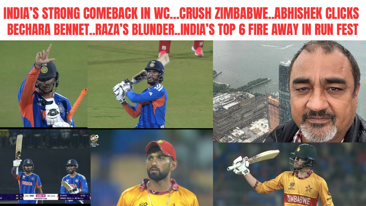 Waheed Khan ki Saaf Seedhi Baat live…INDIA REMAIN IN HUNT FOR WC SEMI FINAL SPOT..OVERWHELM ZIMBABWE