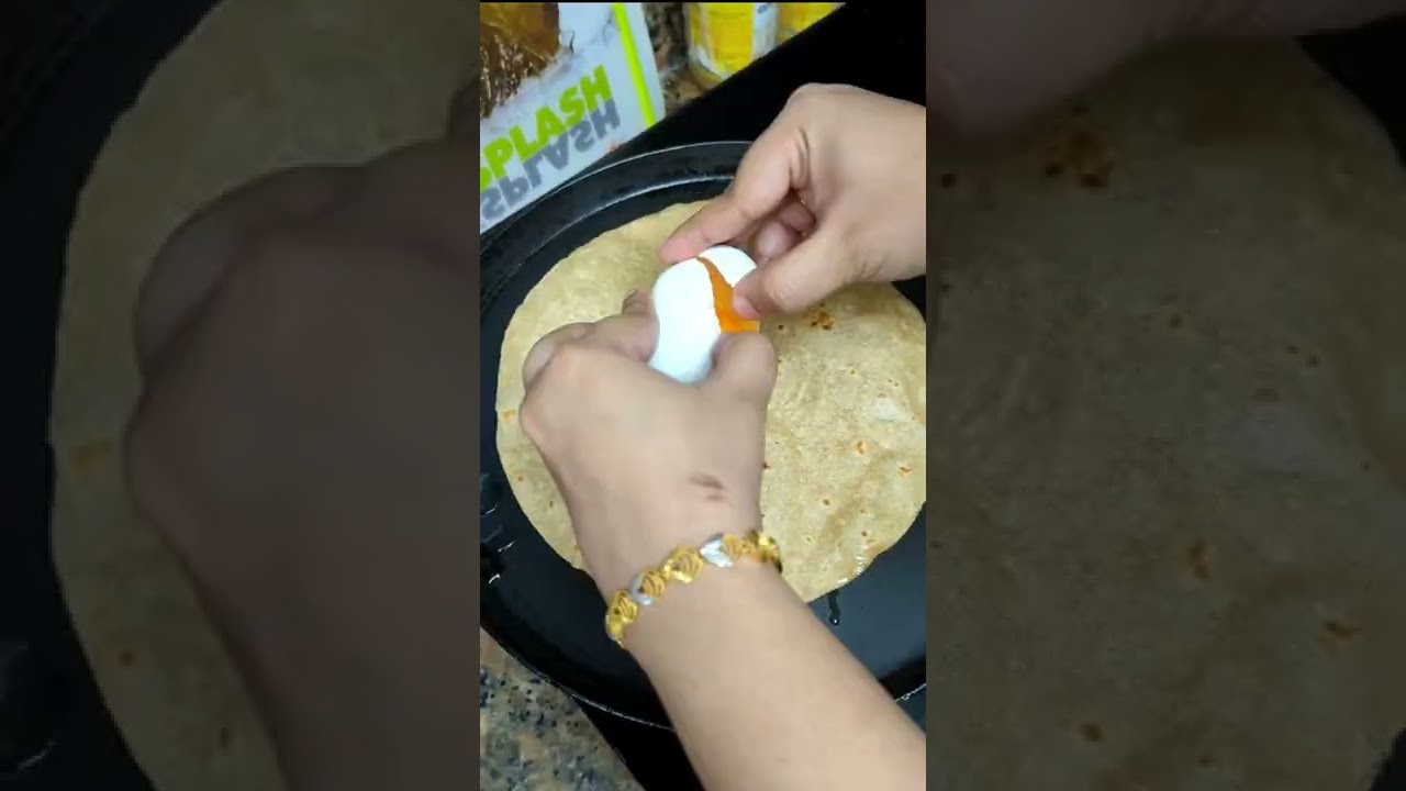🥚🐣 Egg Chapathi Roll 😋😋💯 #lunchbox #shorts #shortsfeed #youtubeshorts