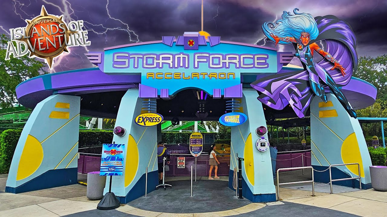 Storm Force Accelatron X-Men Ride at Universal Islands of Adventure (Nov 2025) [4K]
