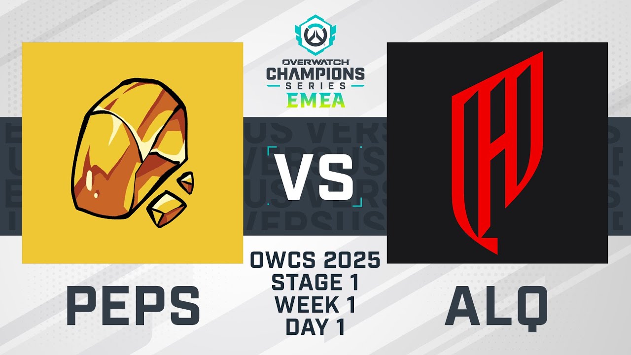 Team PEPS vs Al Qadsiah | OWCS 2025 EMEA | Stage 1 Week 1 Day 1